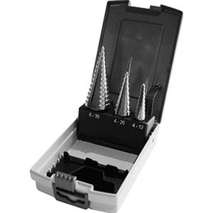 TIP trappenboor(set), 3 boren, 9 trappen boor 1