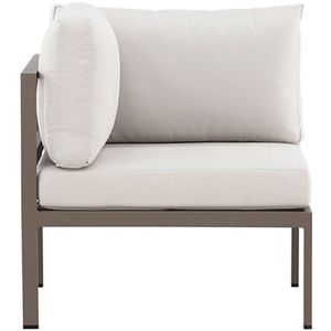 Copacabana tuinbank hoekdeel beige.
