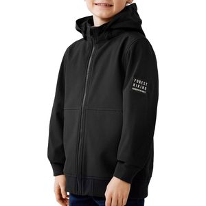 name it NKMALFA JACKET BADGE FO NOOS Jongens Jas - Black_ - Maat 116