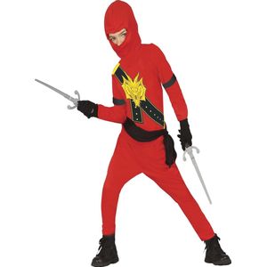 Fiestas Guirca - Kostuum Ninja child 5-6 jaar RED