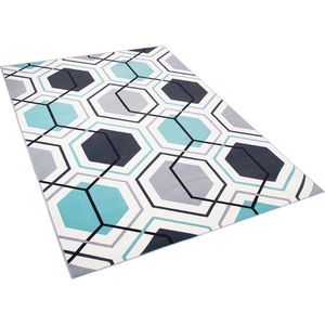 GIRESUN - Laagpolig Vloerkleed - Multicolor - 140 X 200 cm - Polyester