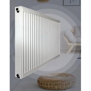 60x140 cm Type 22 - 2425 Watt - 8 Aansluitingen - Compact Radiator - Wit - Erfu Paneelradiator