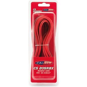 Caliber - CS205RBX - Luidsprekerkabel - Rood Zwart - 2x0,5mm - 10 meter