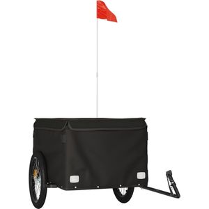 vidaXL-Fietstrailer-45-kg-ijzer-zwart