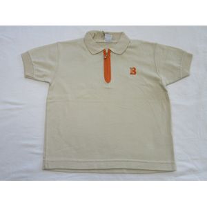 petit bateau , jongens ,polo korte mouw , beige , PB1893 , 6 jaar 114