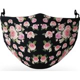 I-total Mondkapje Roses Polyester Zwart/roze