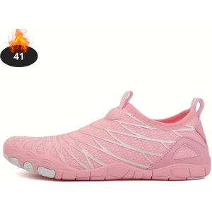 Livano Waterschoenen Voor Kinderen & Volwassenen - Aqua Shoes - Aquaschoenen - Afzwemschoenen - Zwemles Schoenen - Roze - 39