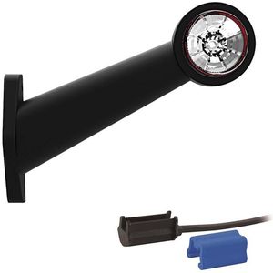Contourlamp 194 x 135 x 45mm 76mm Rood/wit Rood/wit links DC kabel 200mm, 0,75mm² 12/24v CE, ECE-R10 / R7 - Contourverlichting - Aanhanger verlichting - Fristom