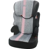 Nania autostoel - groep 2 en 3 - Befix Linea - 3 tot 12 jaar - Grijs, Roze