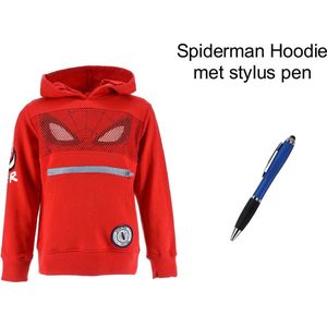 Spiderman - Marvel - Hoodie - Sweater met capuchon - met Stylus Pen. Maat 128 cm / 8 jaar.