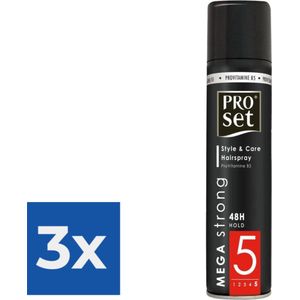 Proset Hairspray Mega Strong - Voordeelverpakking 3 stuks