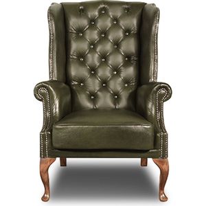 Chesterfield Fauteuil Durban | Mos Groen | 2 tot 4 weken levertijd