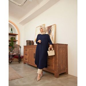 Tuniek lang hijab | Donkerblauw