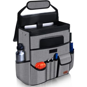 Auto-organizer voor voorstoel/passagiersstoel achterbank - Hangende autostoel organizer voor bestanden en kantoorbenodigdheden - Organizer voor kinderen met apart vak voor laptop