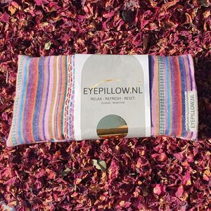 Eyepillow BOHO stripes amethist & lavendel