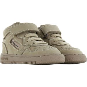 Baby | Babysneakers | Meisjes, jongens | Taupe | Leer | Shoesme | Maat 26