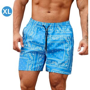 Livano Zwembroek Heren - Zwem Broek Mannen - Badkleding - Zwemmen - Lichtgewicht Swim Shorts - Zomerbroek - Met Zakken - Koningsblauw - Maat XL