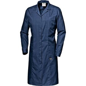 SIR SAFETY LADIES TERITAL COTTON Stof Werkjas DAMES Veiligheidsjas Marineblauw - EN ISO 13688 - Elastische Manchetten - Verborgen Drukknoopsluiting