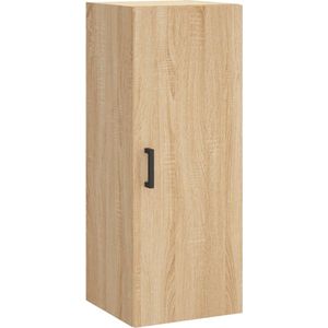 vidaXL - Hangkast - Sonoma Eikenkleurig - 34,5x34x90 cm - Wandgemonteerd