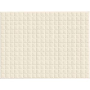 The Living Store Verzwaringsdeken 150x200 cm 7 kg stof lichtcrèmekleurig - Slaapdeken - Verzwaringsdeken - Weighted Blanket - Slapeloosheid - Stress