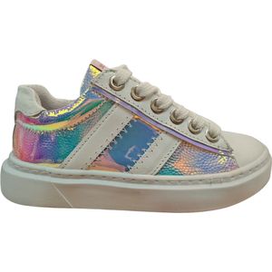 Jochie & Freaks Carlijn Lage sneakers - Leren Sneaker - Meisjes - Multi - Maat 31