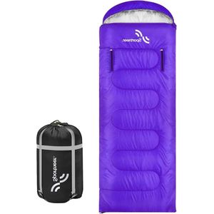 Slaapzak 220 x 84 cm draagbare slaapzak voor 4 seizoenen met ritssluiting voor armen en voeten voor kinderen en volwassenen voor kamperen wandelen reizen, comfortabel en warm Slaapzak voor camping