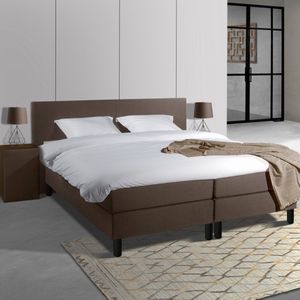 Anno 1588 Comforta Boxspringset - Pocketvering - Notenbruin - 180x220 - Inclusief dekbed + 2 kussens