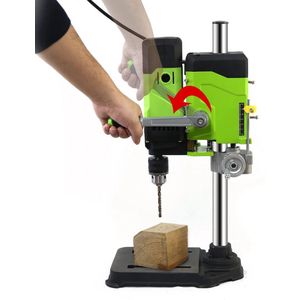 Allsome - BG-5167 - Tafelboormachine - Variabele Snelheid - Werktafel - Kantelbaar - Dieptestop - Kolomboormachine - Tafelkolomboormachine - 800W - 1.5-13mm - 60Hz - Groente