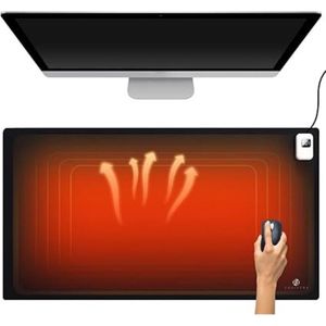 Equivera Verwarmde Bureau Onderlegger - Verwarmede Bureau Onderlegger - Verwarmde Bureau Mat - Bureau Onderlegger - Bureau Verwarmingsmat