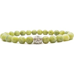 Beaddhism - Armband - Jade - Guru - 8 mm - 19 cm