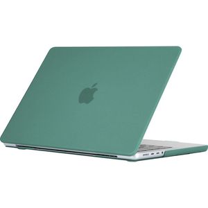 Mobigear Laptophoes geschikt voor Apple MacBook Pro 16 Inch (2021-2024) Hoes Hardshell Laptopcover MacBook Case | Mobigear Matte - Donkergroen - Model