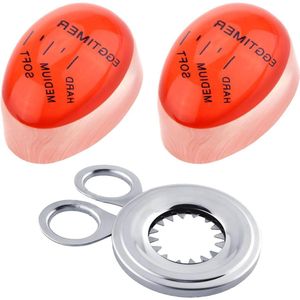 Eierwekker set - 2 stuks met omelette-maker