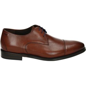 Floris van Bommel DE LOPER 16.00 - Heren veterschoenNette herenschoenen - Kleur: Cognac - Maat: 40