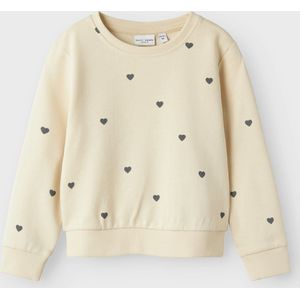 Name it Meisjes Sweater Summer sand hartjes - NMFVALBA - Maat 86