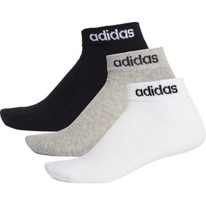 adidas - HC Ankle 3pp - Enkelsokken 3-Pack - 34-36 - Wit/Grijs/Zwart