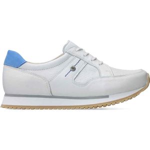 Wolky Veterschoenen e-Walk wit/blauw leer