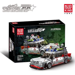 Mould King 10021 - Ghostbus - Ghostbusters Ecto 1 - 603 onderdelen - Compatible met de bekende merken