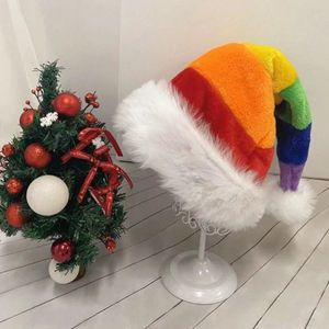 kerstmuts Regenboog one size