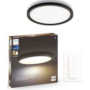 Philips Hue Aurelle paneellamp White Ambiance rond zwart