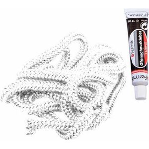 Reparatieset Kachel | Kachelkoord Wit (8mm) en Hittebestendige Lijm