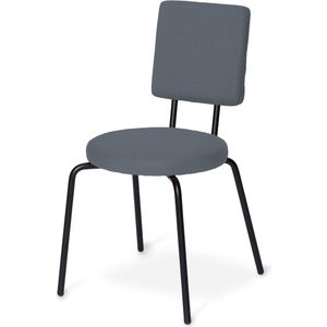 Puik Design - Option - Eetkamerstoel - Donkergrijs - Round seat/Square backrest
