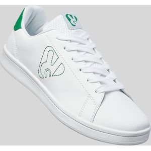 Casual Witte sneakers met groene accenten Owens Maat 37