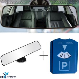 ECOSTARE® - Bijrijder Achteruitkijkspiegel - Binnenspiegel met Zuignap - Autospiegel baby - Achterbank spiegel - Veiligheid - Rijlessen - Verstelbaar - Verstelbare spiegel van 20 cm x 6 cm - Interieur Auto Spiegel