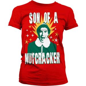 Elf Dames Tshirt -L- Son Of A Nutcracker Rood