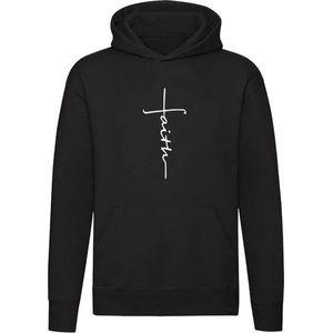 Faith Hoodie - bijbel - god - geloof - gelovig - jezus - christelijk - goddienst - religie - vertrouwen - unisex - trui - sweater - capuchon