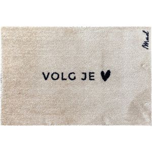 Mad About Mats - Clo - deurmat/badmat - volg je hart - droogloop/touch - wasbaar - 50x75cm