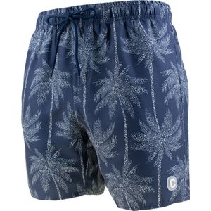 ten Cate zwemshort palmtrees blauw - S