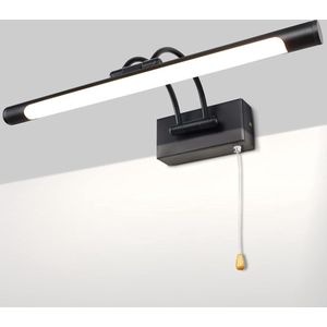 Spiegelwandlamp Badkamerverlichting Binnenverlichting voor Schilderijen - Moderne LED Verlichting - Stijlvol Ontwerp - Eenvoudige Installatie - Duurzaam en Veelzijdig - Ideaal voor Badkamer en Kunst - Inclusief Montageaccessoires - Zwart