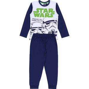 Blauw-witte Star Wars DISNEY pyjama / 116cm