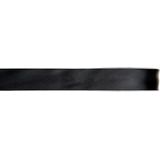 1x Hobby/decoratie zwarte satijnen sierlinten 1 cm/10 mm x 25 meter - Cadeaulint satijnlint/ribbon - Striklint linten zwart